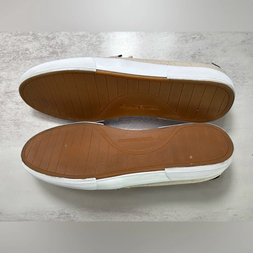 Ben Sherman Men’s Beige Slip-On Canvas Sneakers
